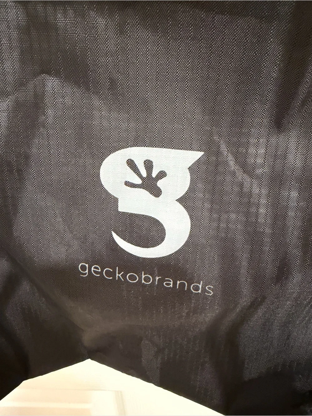 geckobrands Waterproof Drawstring Bag  in Black and Gray